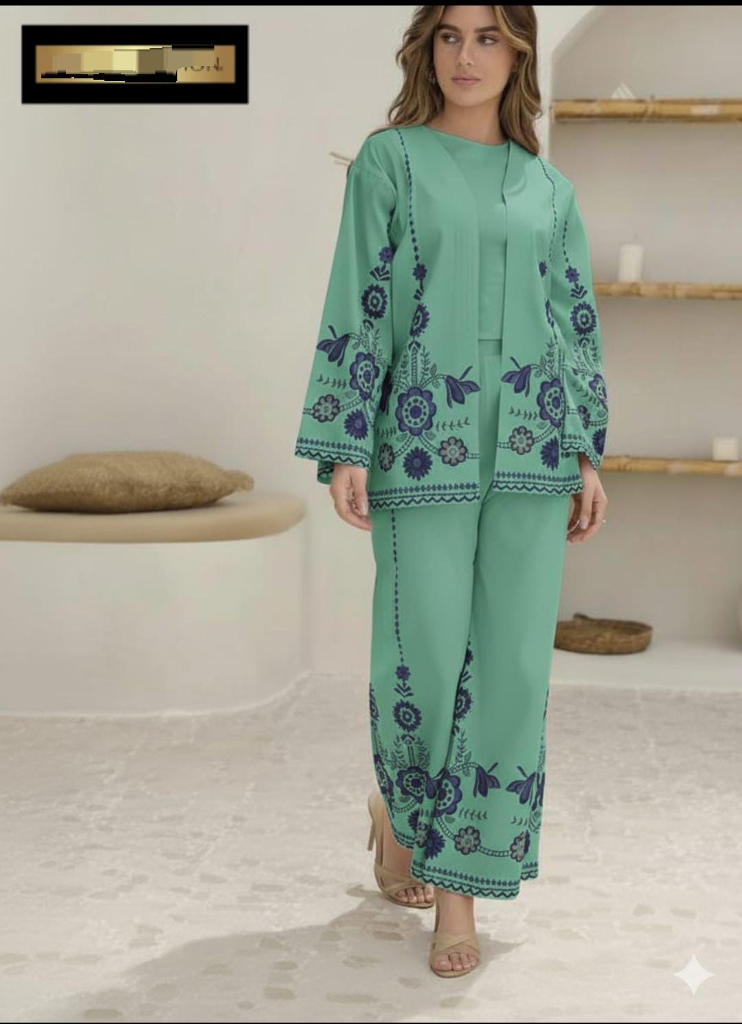 Indigo Vector Co Ord Set